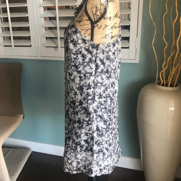 Leon Max Printed One Shoulder Ruffle Dress Silk - Picture 4 of 12